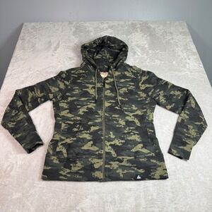 NWOT American Giant Womens Classic Full Zip Hoodie L Camo Green Heavyweight